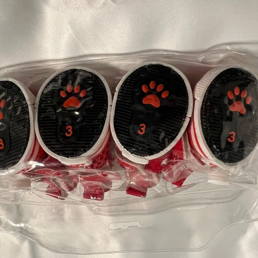 Dog Shoes with Gold Stars -size 3